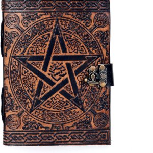 Diario vintage, diario de cuero, diario Wicca, diario Wiccan, 200 papel de borde de cubierta hecho a mano, cuaderno de cuero, cuaderno de bocetos de Diario vintage, diario de cuero, diario Wicca, diario Wiccan, 200 papel de borde de cubierta hecho a mano, cuaderno de cuero, cuaderno de bocetos de