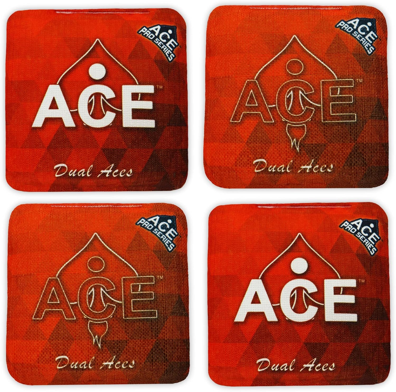 Dual Aces  ACE Pro Bolsas de Cornhole + Kits PRO  Doble cara Slick Slicker Slicker para todo tipo de clima  Bolsa opcional para romper y llevar