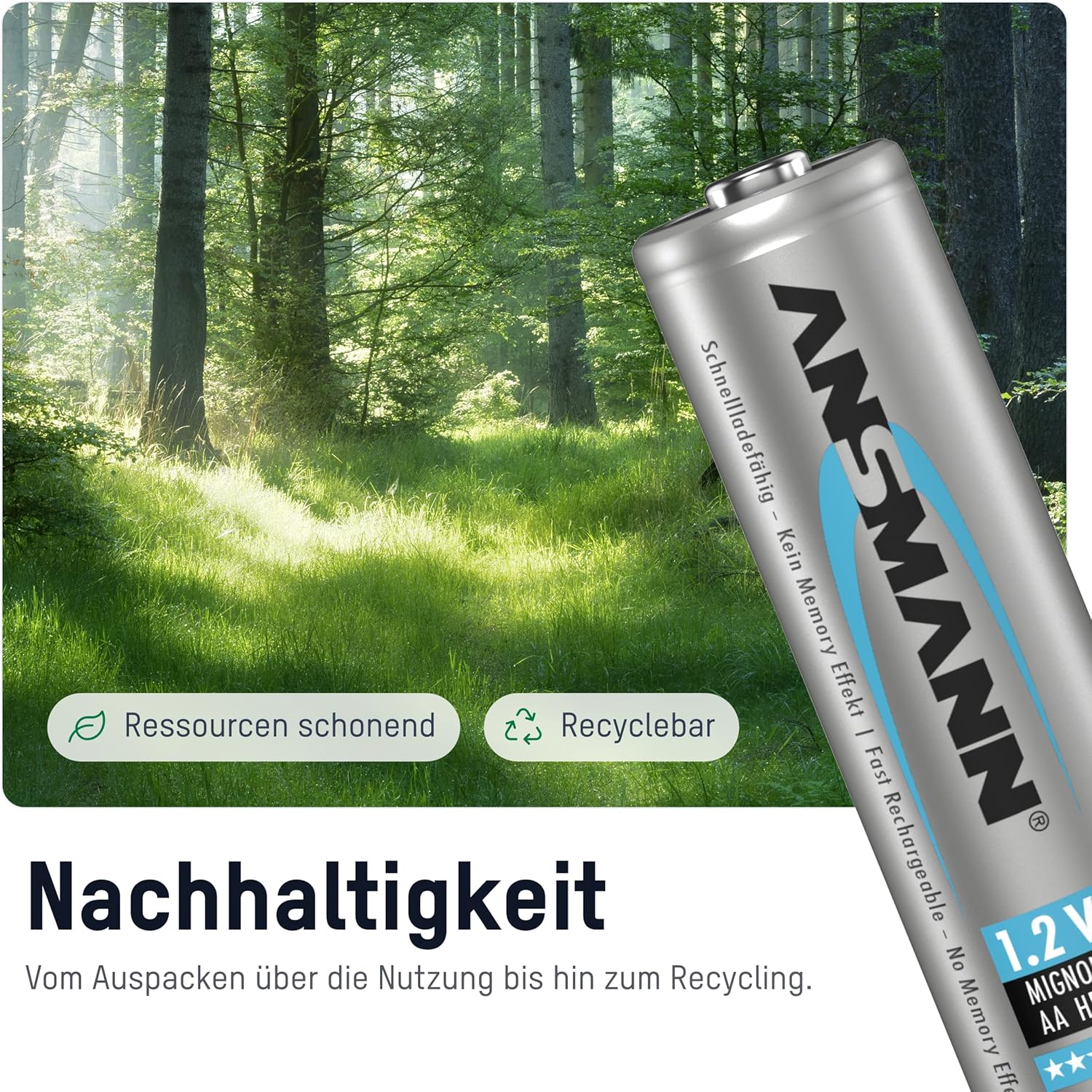 Ansmann Max E Plus AA 2500 mAh Baterías recargables de baja autodescarga 4pk