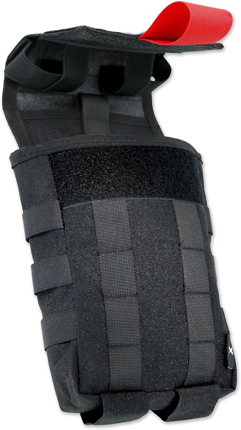 Lightning X – Kit de primeros auxilios táctico IFAK MOLLE con tecnología de lengüeta roja LXPB70-SKK, color negro