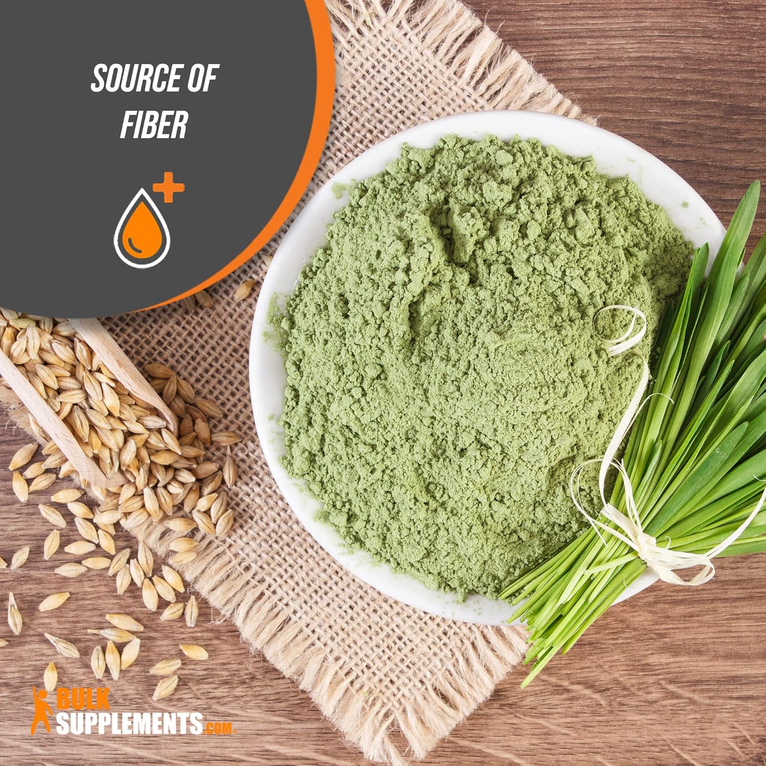 BULKSUPPLEMENTS.COM Polvo de hierba de cebada orgánica, polvo de cebada, polvo de superalimento verde, polvo de hierba de cebada orgánica, polvo