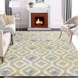 Zacoo Alfombra de área de 5 x 8 pies para sala de estar, alfombra de área abstracta ultra suave, alfombra con estampado geométrico, alfombra moderna Zacoo Alfombra de área de 5 x 8 pies para sala de estar, alfombra de área abstracta ultra suave, alfombra con estampado geométrico, alfombra moderna