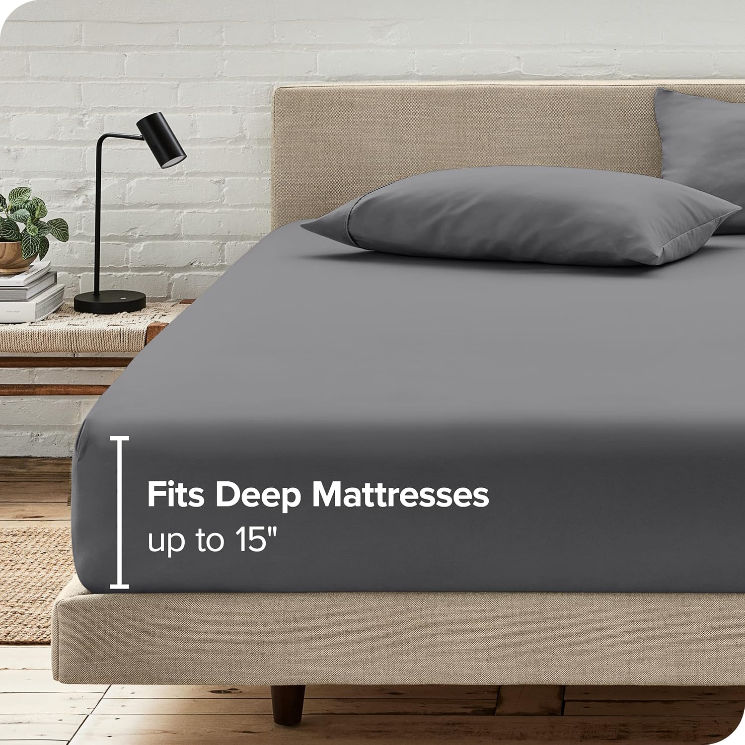Bare Home Juego de sábana bajera + funda de almohada, microfibra ultrasuave 1800 de alta calidad, hipoalergénica, resistente a las arrugas (King,