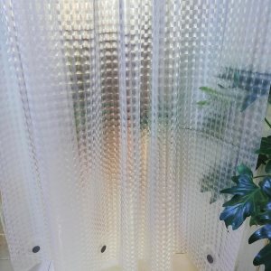 Forro de cortina de ducha corta de 60 pulgadas de largo, forro de ducha corto transparente de EVA resistente con 3 imanes fuertes pesados, 100% Forro de cortina de ducha corta de 60 pulgadas de largo, forro de ducha corto transparente de EVA resistente con 3 imanes fuertes pesados, 100%