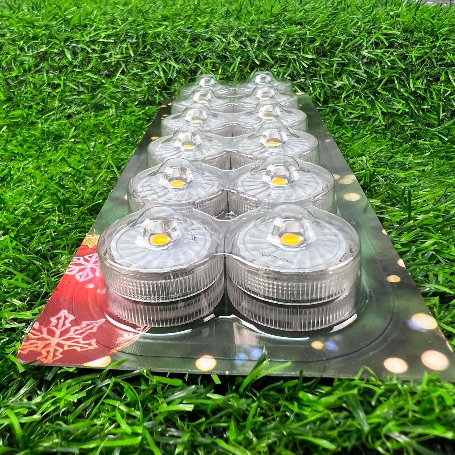 HL Luz LED sumergible, luz LED pequeña roja, 100 horas impermeable, sin llama, funciona con pilas, para boda, hogar, jarrón, festival, fiesta,