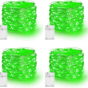 Dazzle Bright – Guirnalda de cobre con 60 luces LED de 20 pies de largo a pilas y a prueba de agua para decoraciones navideñas, de interior, Dazzle Bright – Guirnalda de cobre con 60 luces LED de 20 pies de largo a pilas y a prueba de agua para decoraciones navideñas, de interior,