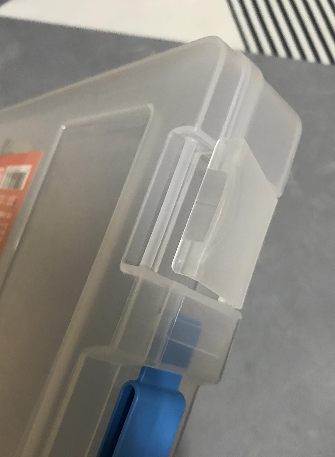 Estuche portátil para proyectos con correa de mano azul y 2 hebillas para documentos, papel de escritorio y organizadores, protector para