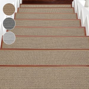 Qozary Peldaños de escalera para peldaños de madera para interiores, paquete de 15 peldaños de escalera, 8 x 30 pulgadas para escaleras alfombradas, Qozary Peldaños de escalera para peldaños de madera para interiores, paquete de 15 peldaños de escalera, 8 x 30 pulgadas para escaleras alfombradas,