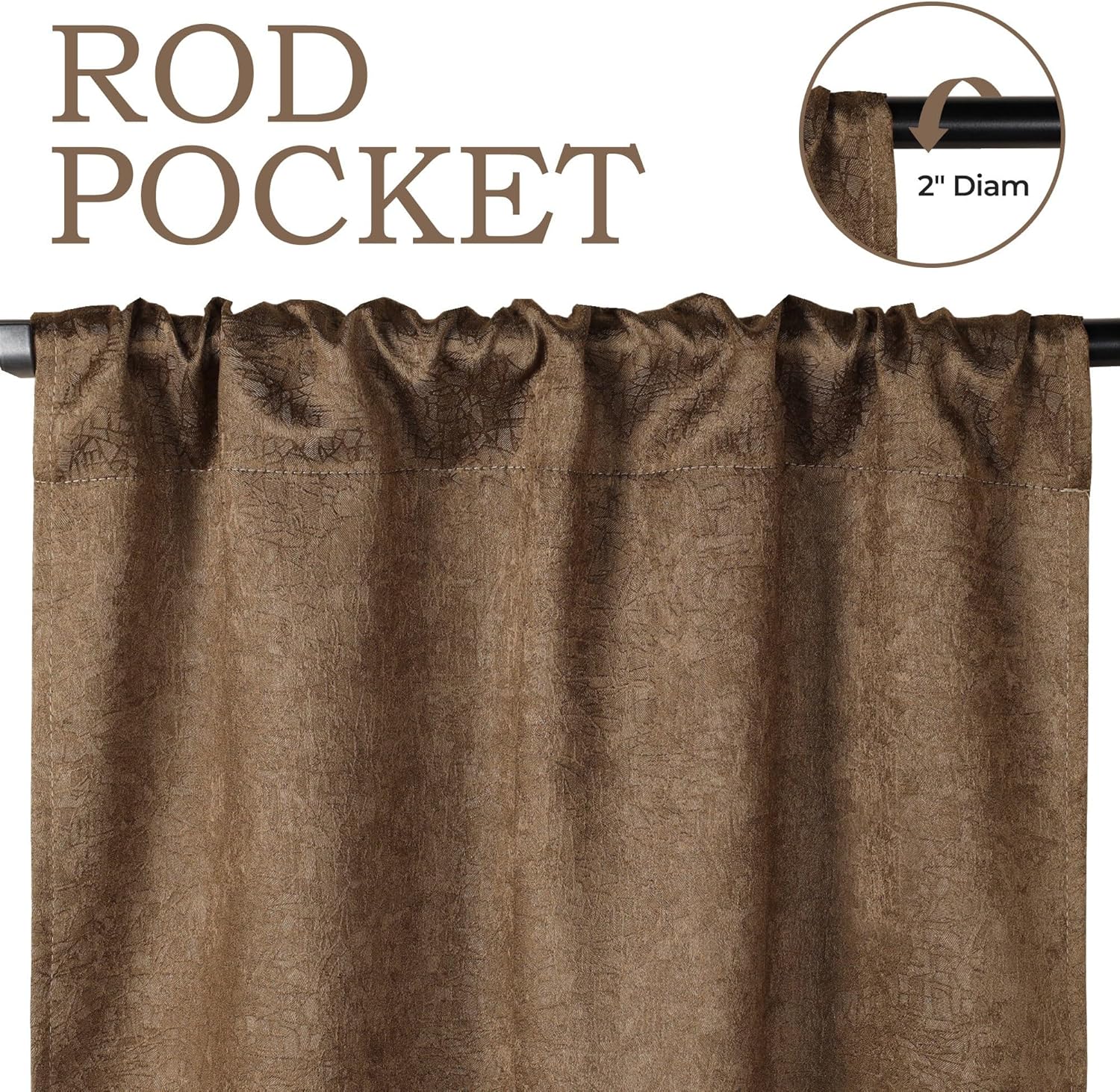 Superior Cortinas opacas, aisladas, cortina con bloqueo solar para dormitorio, casa de campo, ventana de sala de estar, tejido térmico, colección