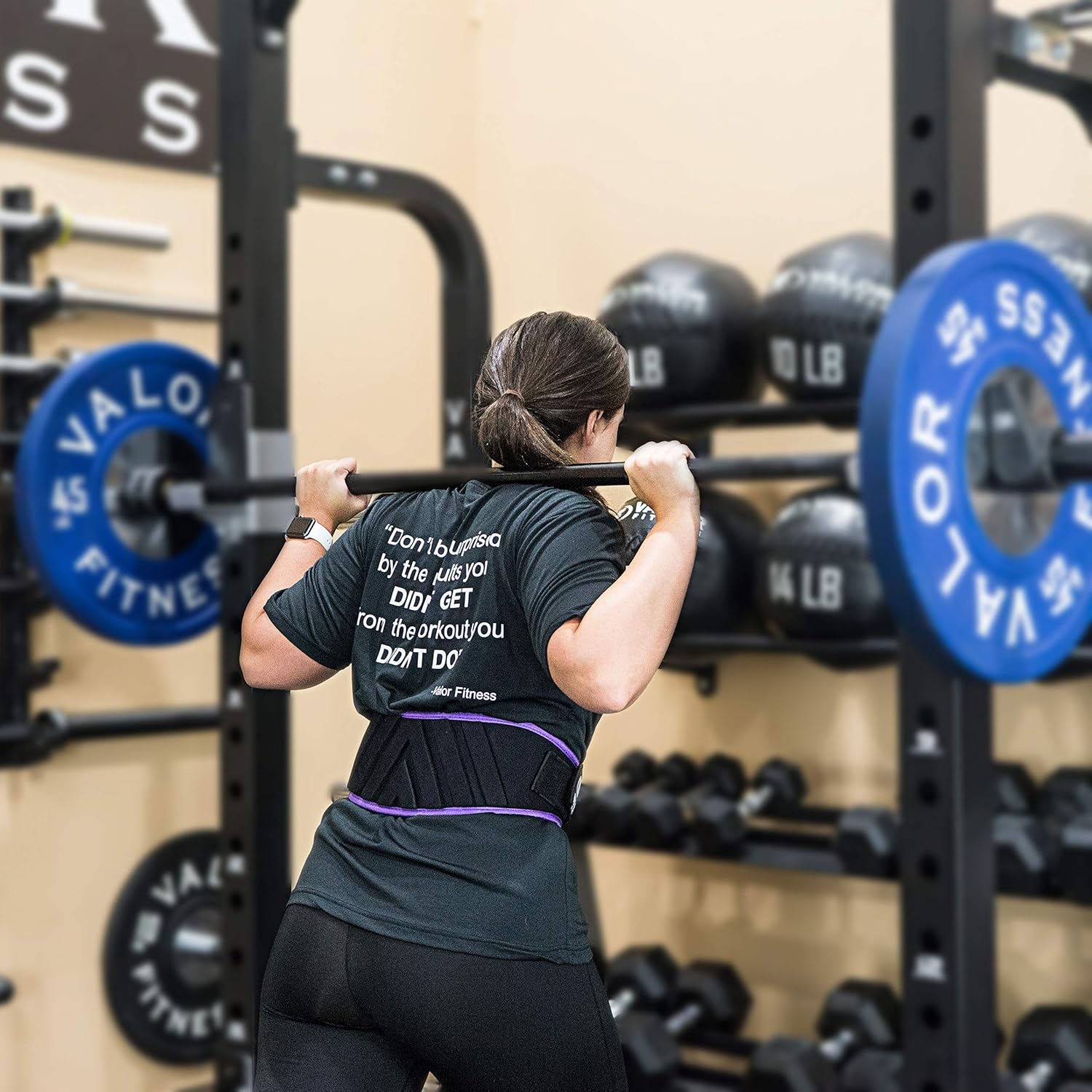 Valor Fitness PWB – Cinturón de levantamiento de pesas para mujer, soporte de espalda y protección contra lesiones para entrenamiento cruzado,