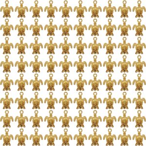 100 piezas de aleación de metal mini tortuga marina pulsera encanto tortuga oro pendiente colgante collar colgante DIY joyería fabricación arte 100 piezas de aleación de metal mini tortuga marina pulsera encanto tortuga oro pendiente colgante collar colgante DIY joyería fabricación arte