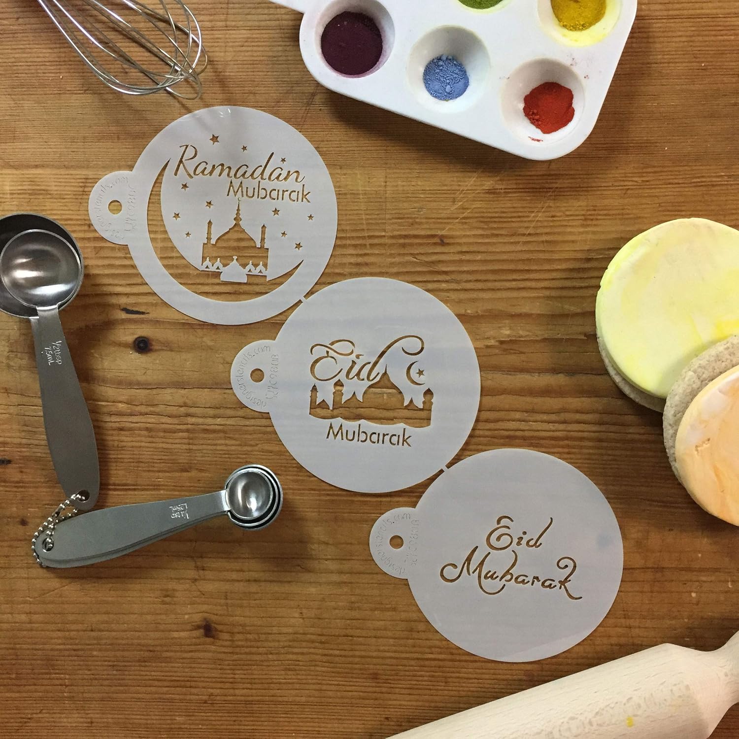 Juego de plantillas de galletas Eid Mubarak de Designer Stencils