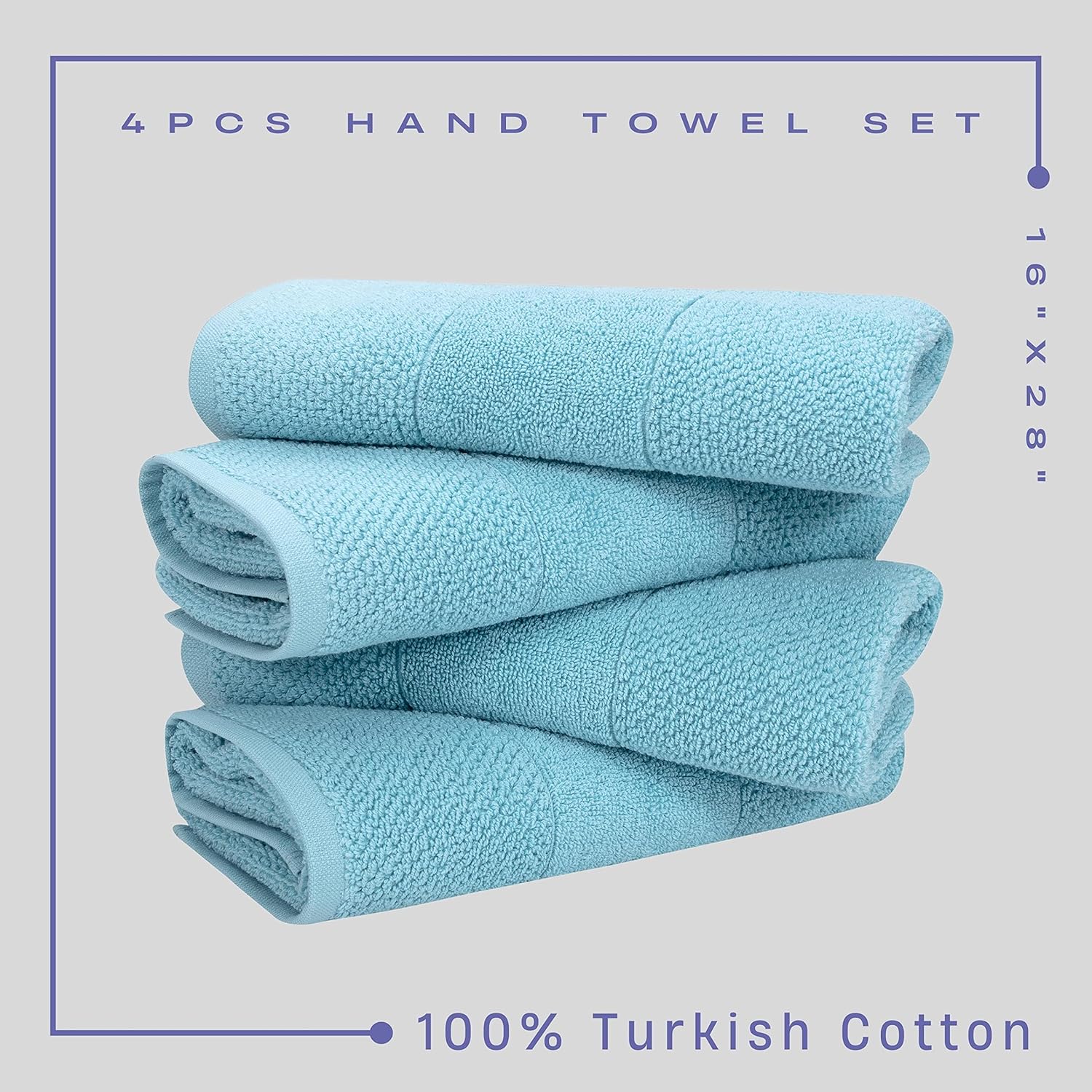 Toallas de mano para baño, calidad de hotel, esponjosas, absorbentes, suaves y de secado rápido, toallas de mano turcas para baño, juego de toallas