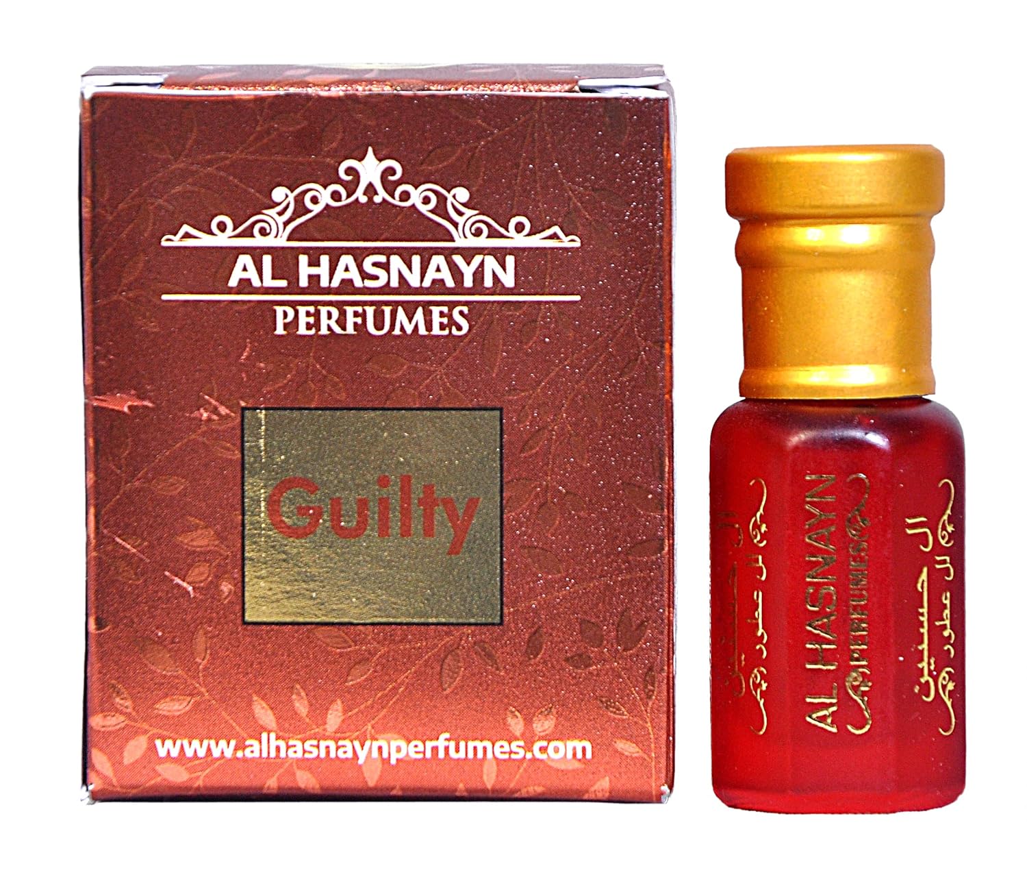 GUILTY UNISEX Perfume esencial de colonia Roll-On Attar (edición LASSIC) 0.2 fl oz sin alcohol, fragancia natural dulce  Attar de larga duración