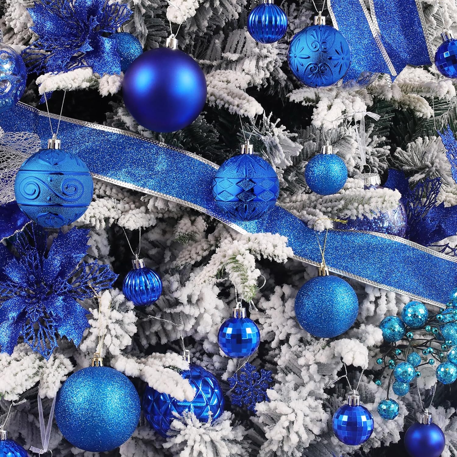 Wironlst Adornos de bola de Navidad  30 adornos de Navidad de plástico inastillables para árbol de Navidad, vacaciones, boda, fiesta (varios
