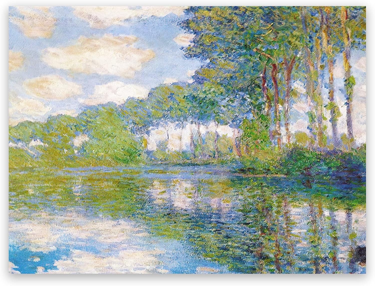 Claude Monet – Lienzo decorativo para pared, póster de álamos sobre Epte Monet, impresiones artísticas, pintura al óleo para dormitorio, sala de