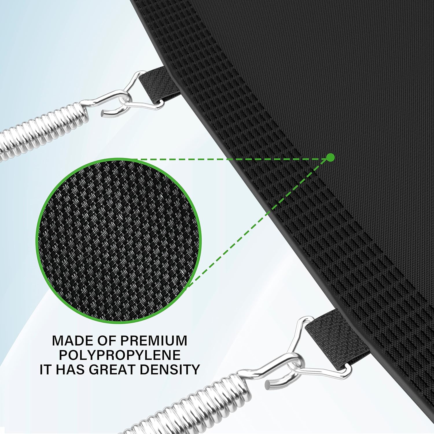 Simple Deluxe Alfombrilla de repuesto para cama elástica redonda, almohadilla de seguridad universal de repuesto, almohadilla de salto de trampolín