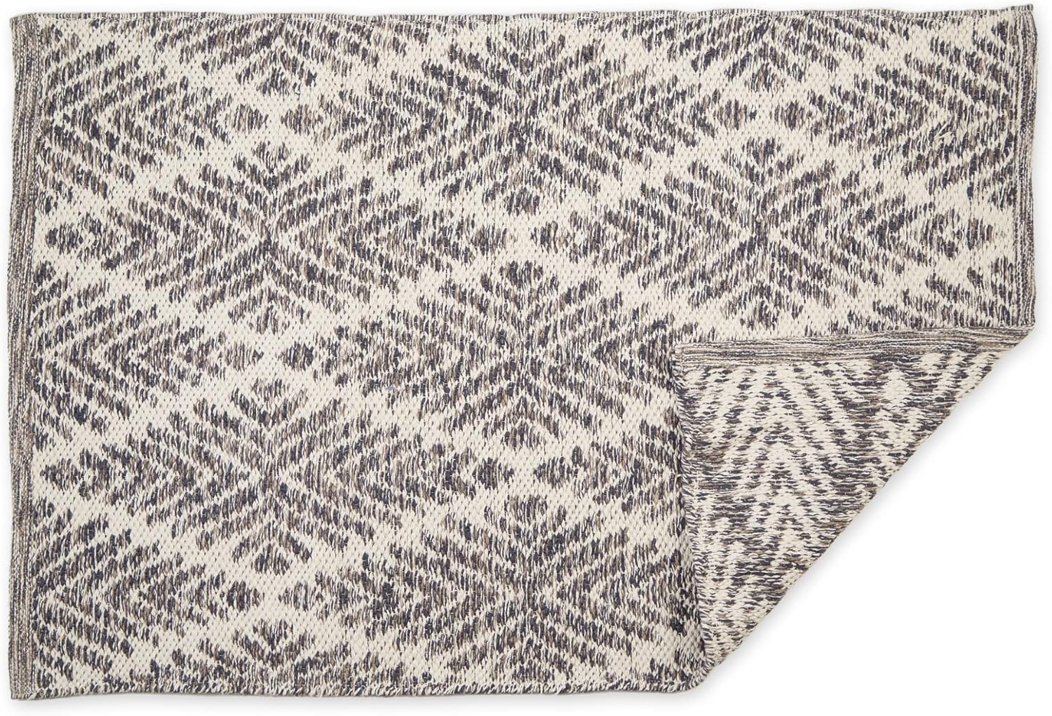 DII CAMZ10414 – Tapete para interiores, tejido plano, de algodón, tejido a mano, reversible, para la recámara, sala, cocina