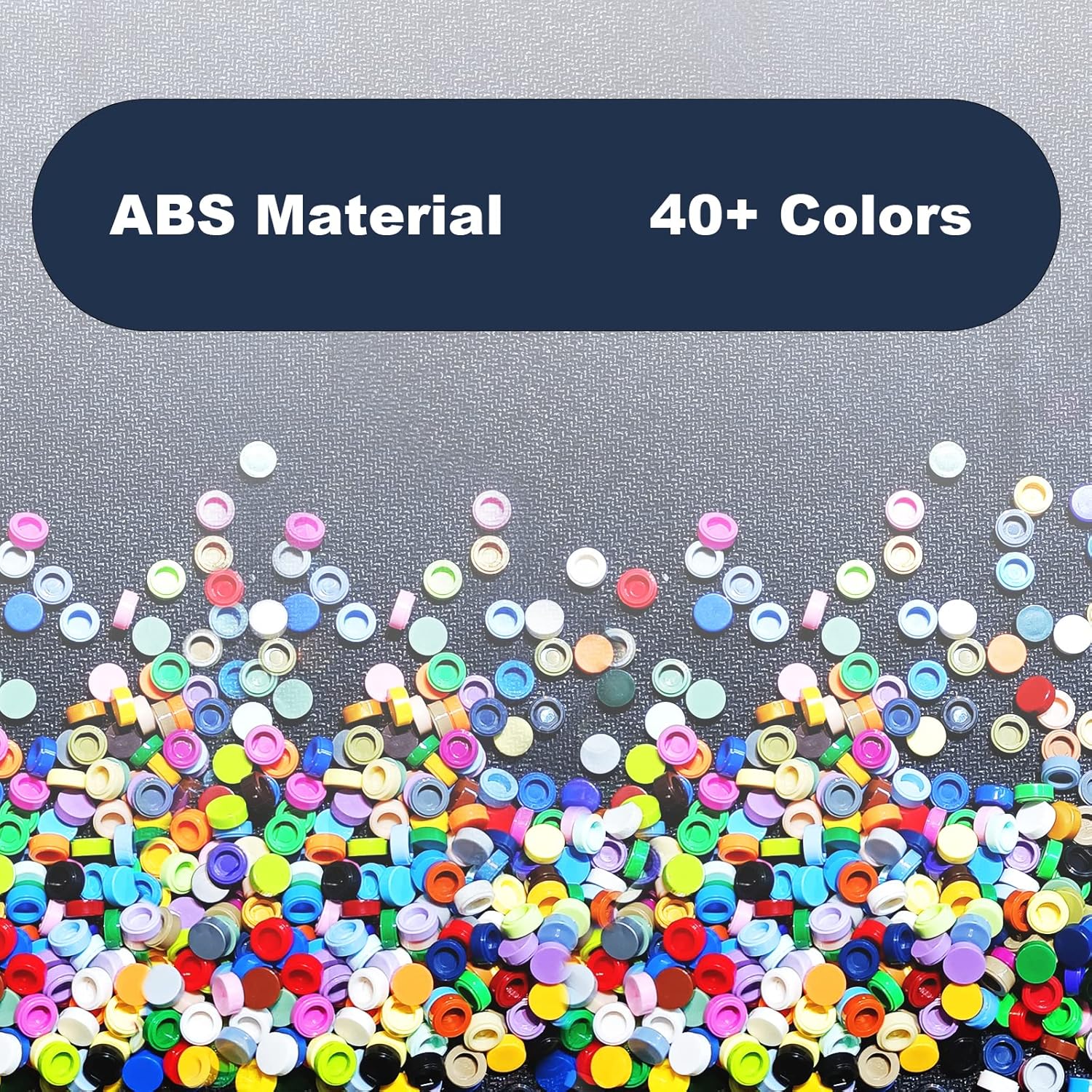 Azulejo redondo 1×1, 1000 piezas, ladrillos 98138 compatibles con ladrillos de la marca principal, más de 40 colores, bricolaje para arte de mosaico