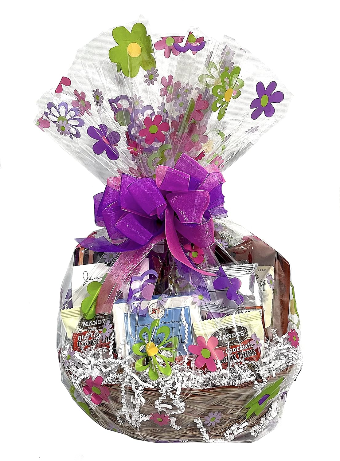 Personaliza tu cesta de regalo de chocolate de 28 piezas de chocolates gourmet, galletas y crujientes. Perfecto para empresas, clientes, empleados,