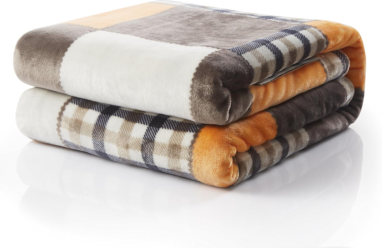 Tache Farmhouse – Manta de felpa decorativa de doble cara para cama.