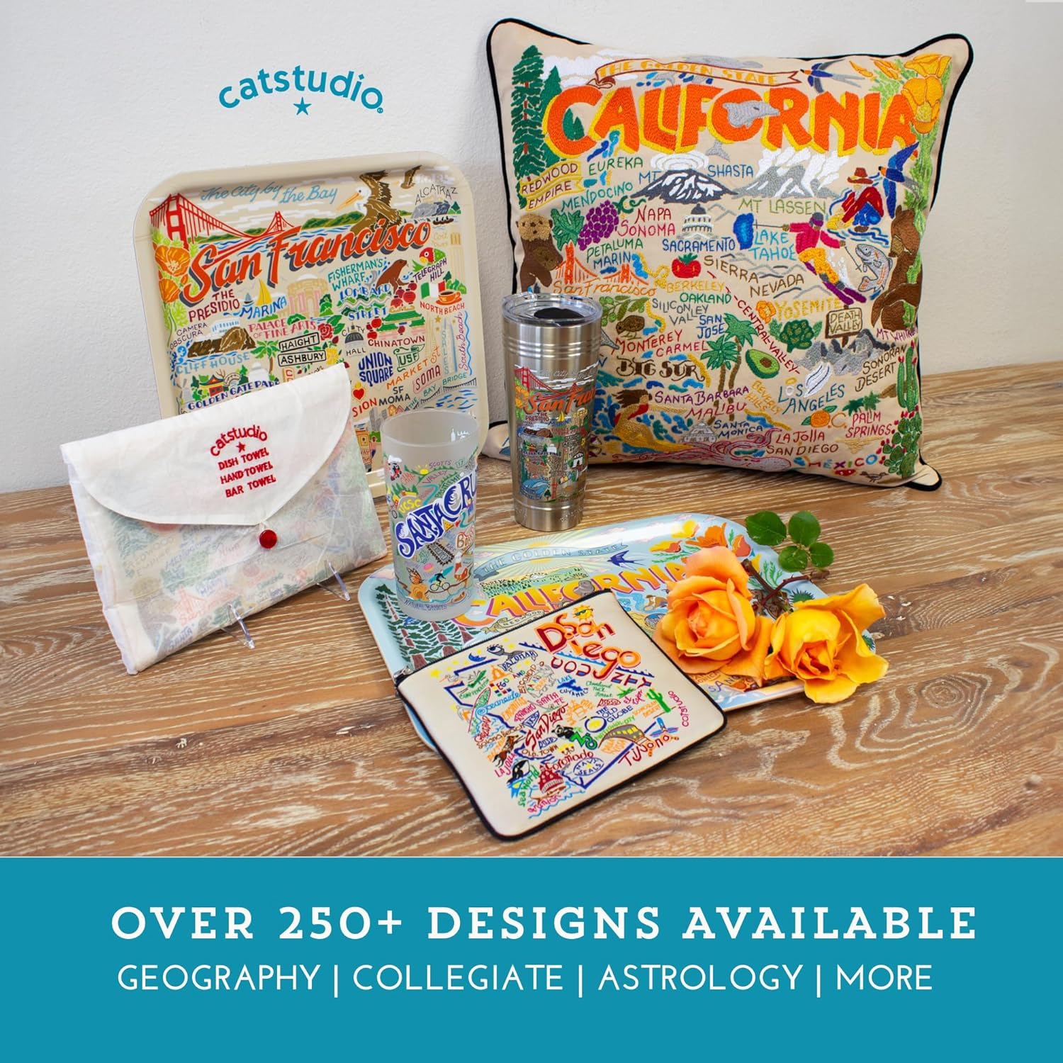 Catstudio Almohada decorativa bordada de Texas