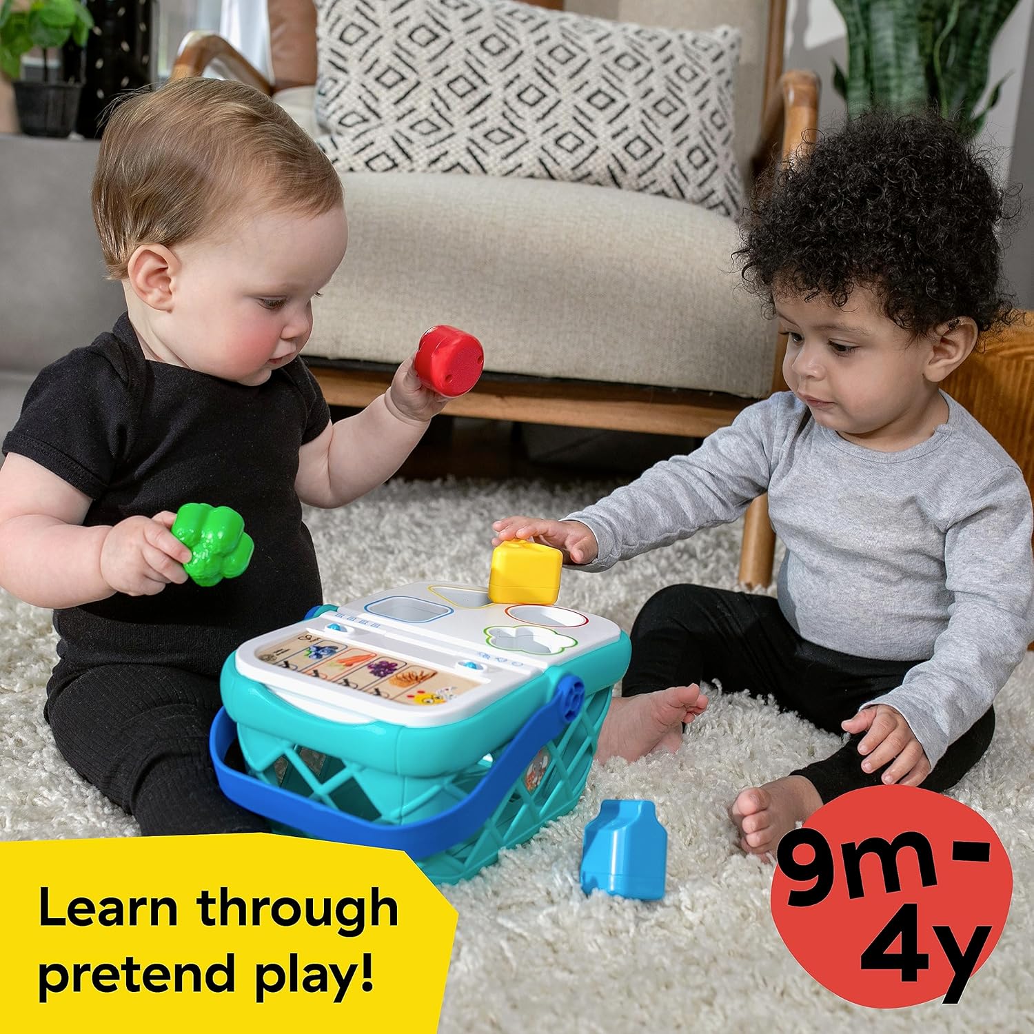 Baby Einstein + Hape Magic Touch pretend to shop juguete, con sonidos reales y música, a partir de 9 meses