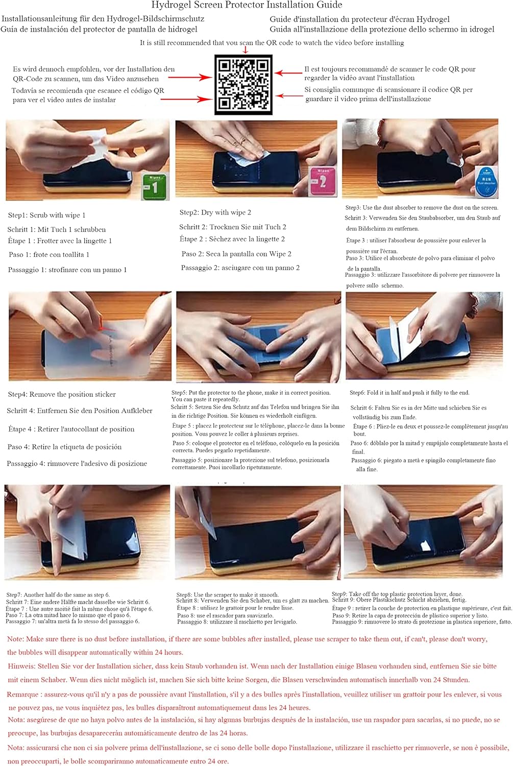 Protector de pantalla frontal flexible para Motorola Moto G 5G 6.7 “Película de hidrogel 3D transparente TPU sensible al tacto Desbloqueo de huellas