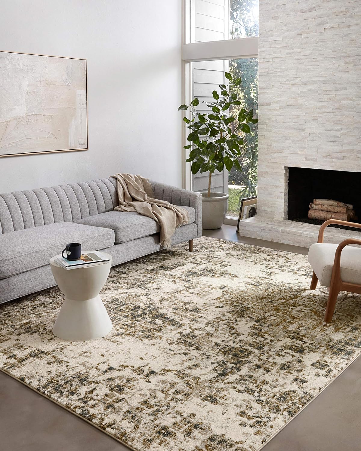 Loloi II Spirit Collection SPI-01 – Alfombra decorativa de 2 pies y 7 pulgadas x 4 pies