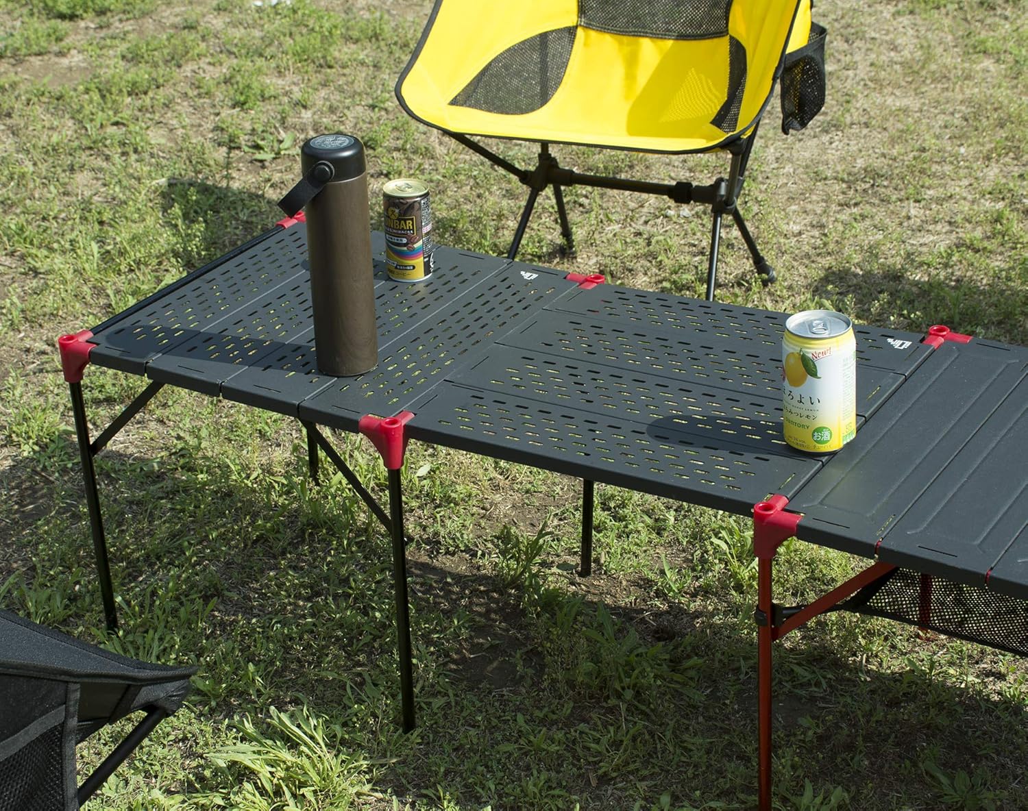 iClimb Mesa plegable extensible, área de mesa grande, ultraligera, compacta con mesa hueca para camping, mochilero, playa, concierto, barbacoa,