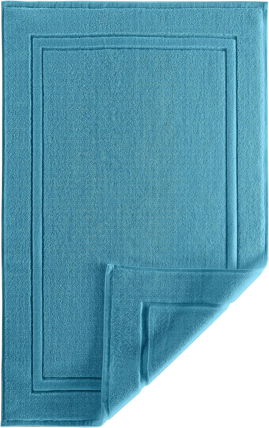 Alibi Toalla de baño para piso, 1 paquete de toalla de algodón de lujo súper suave y absorbente, color azul mosaico de 24 x 17 pulgadas