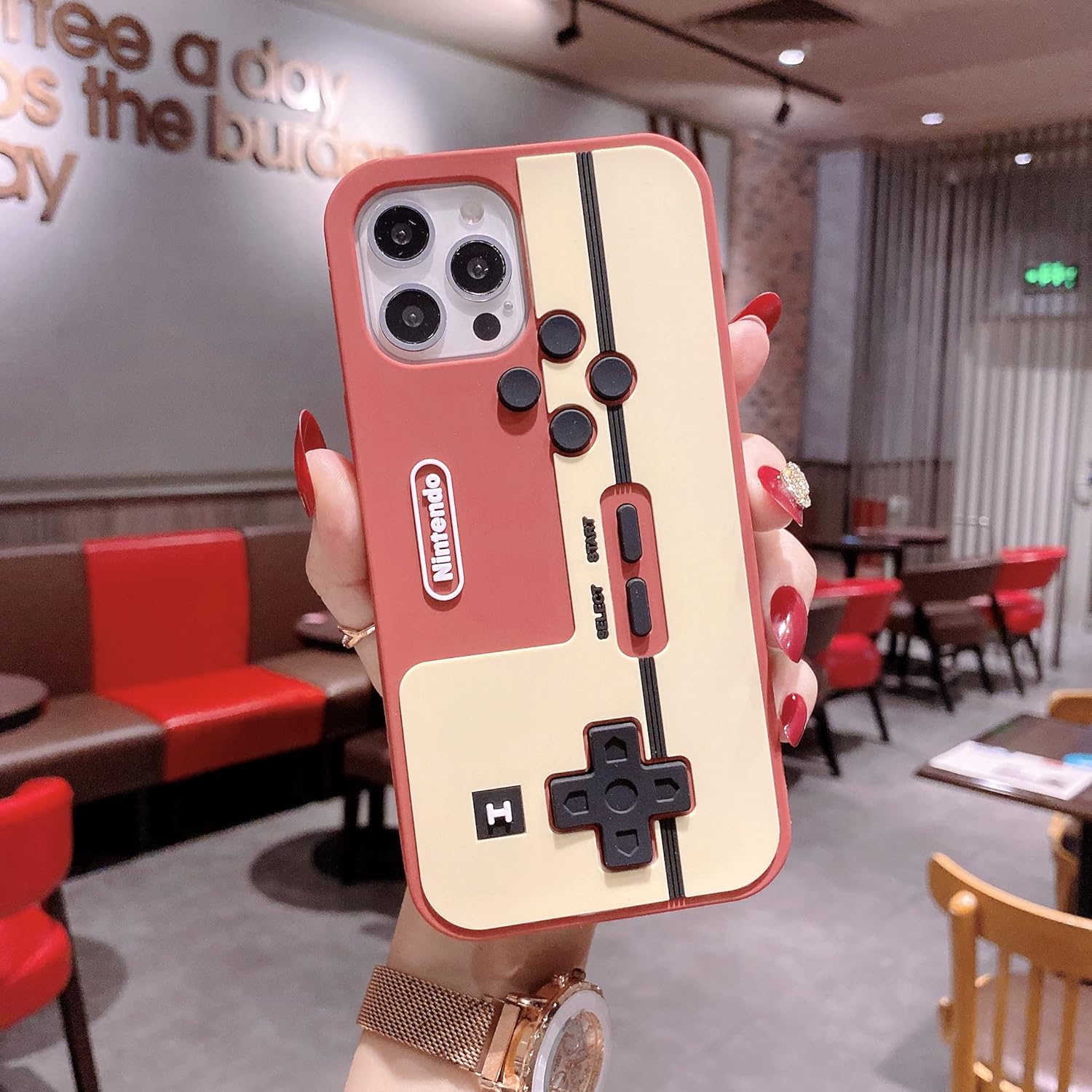 Wifantien Funda con asa de consola de juegos 3D para iPhone 11 Pro Max de 6.5 pulgadas, diseño de dibujos animados 3D para niños, adolescentes,