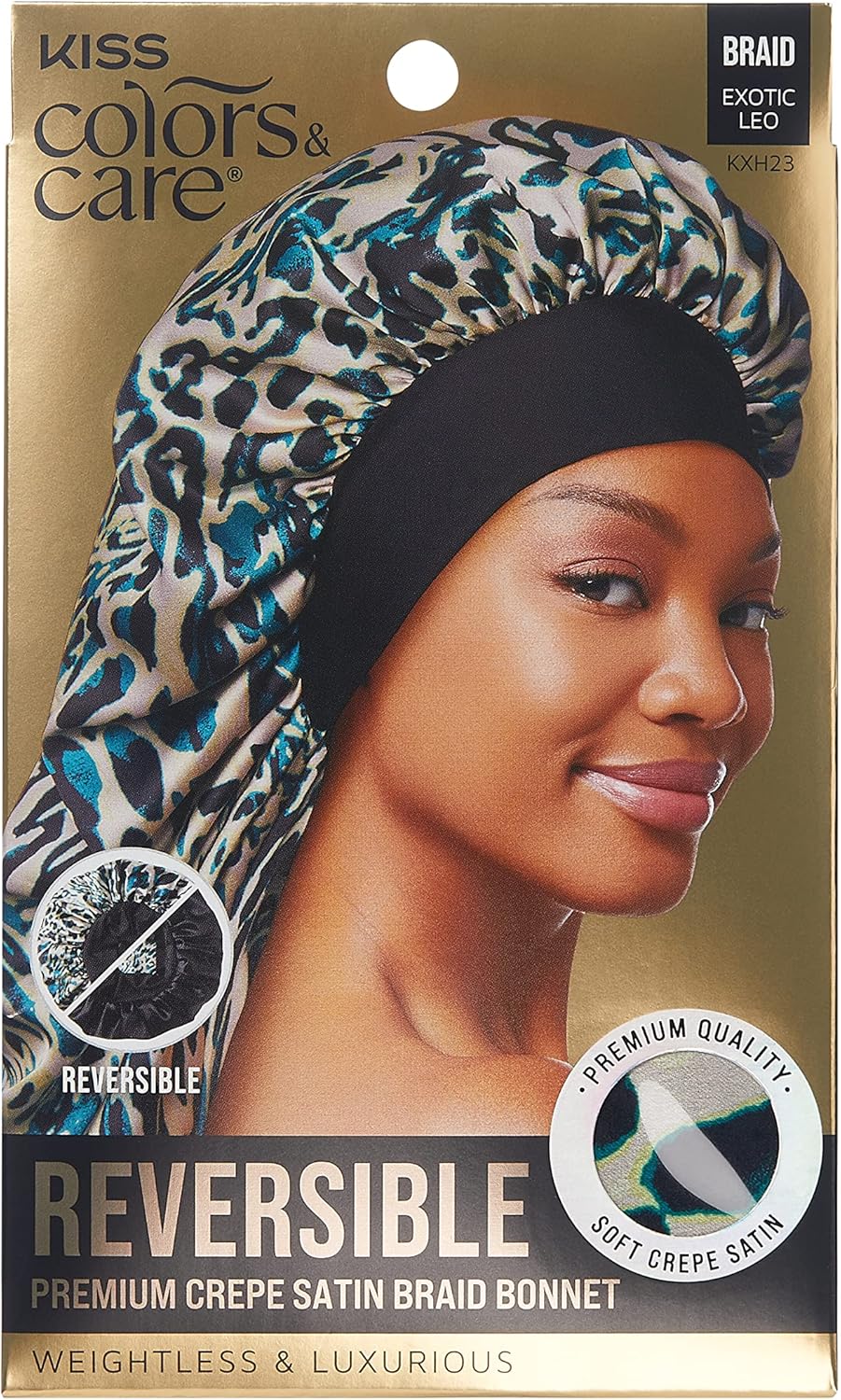 KISS COLORS & CARE Gorro reversible para el cabello