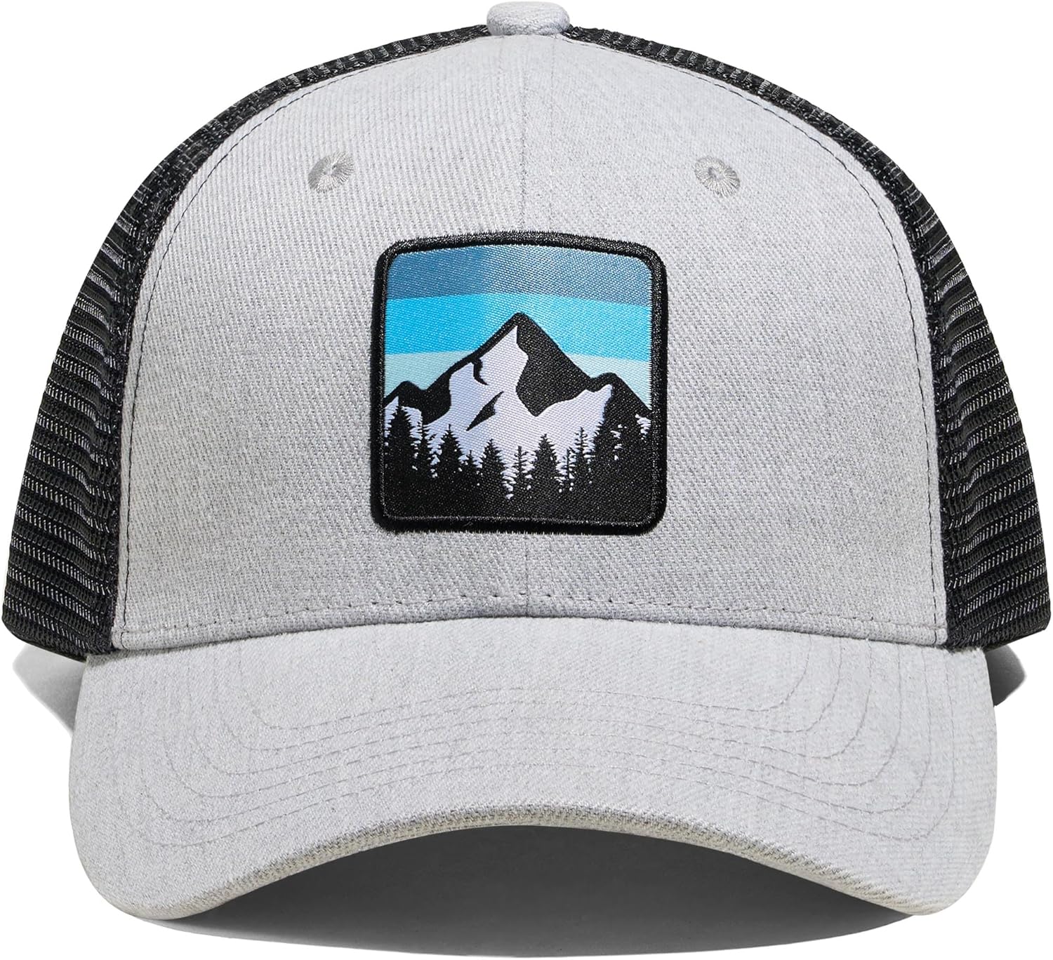 Mountains Sky Trucker – Sombrero de malla para exteriores para hombres y mujeres, gorra de béisbol ajustable a presión