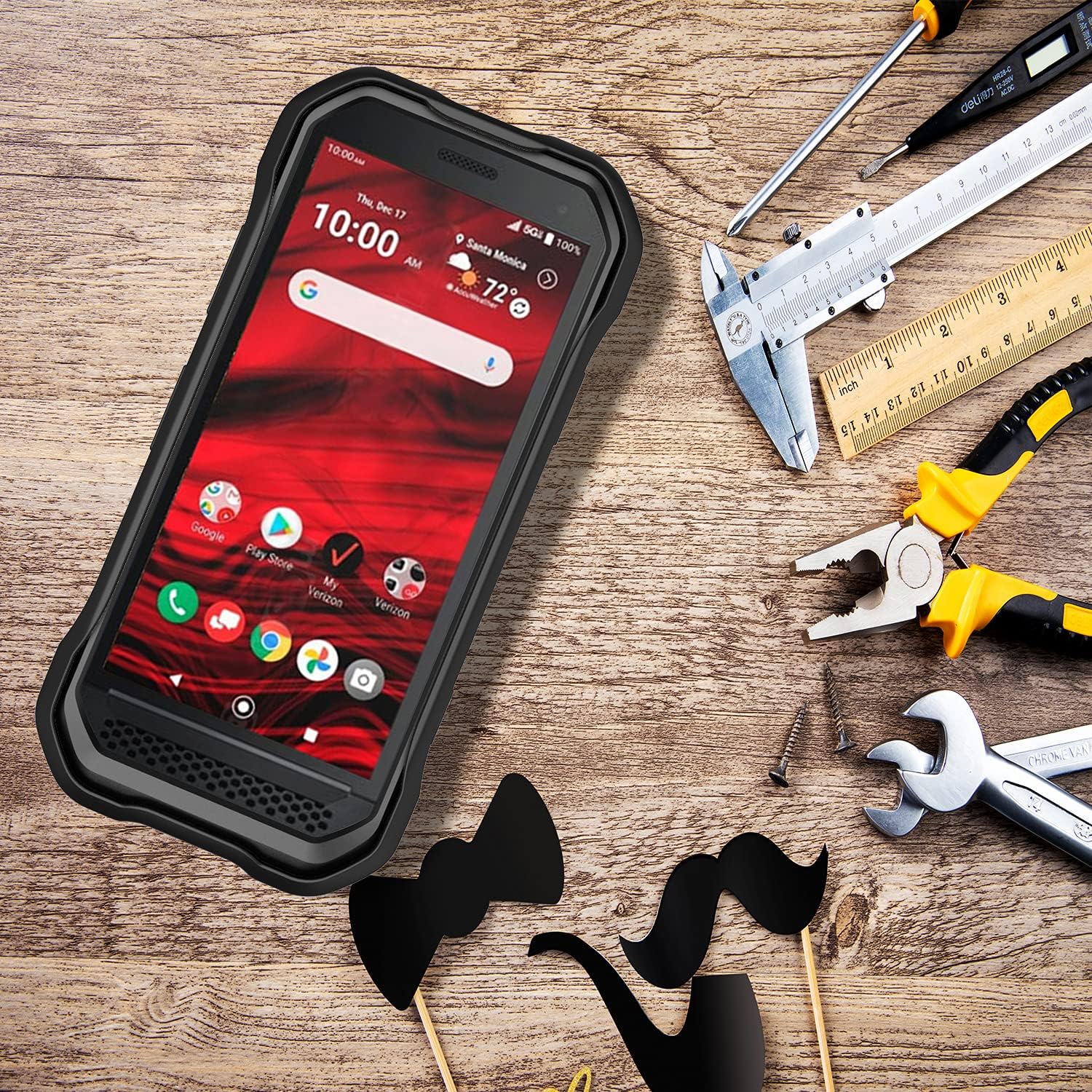 BELTRON DuraForce Ultra 5G – Funda resistente con tecnología reforzada para Kyocera DuraForce Ultra 5G UW E7110 (Verizon), color negro
