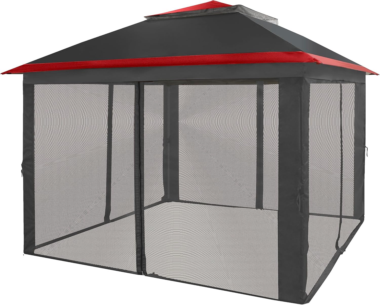 CROWN SHADES Gazebo desplegable para exteriores de 11 x 11 pulgadas, kioscos de patio de 10 x 10 pulgadas, bloqueo central patentado, instalación