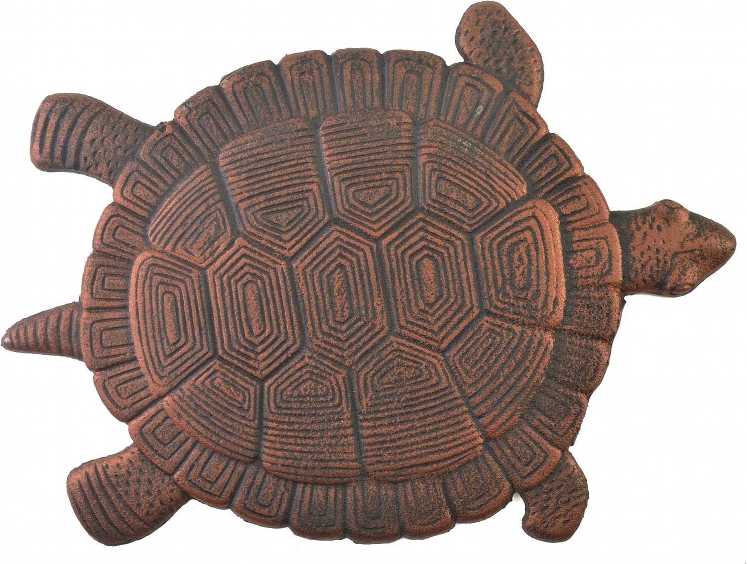 Flag Emotes Tortuga Stepping Stone Hierro Fundido Patio Exterior y Jardín Decoración Bronce