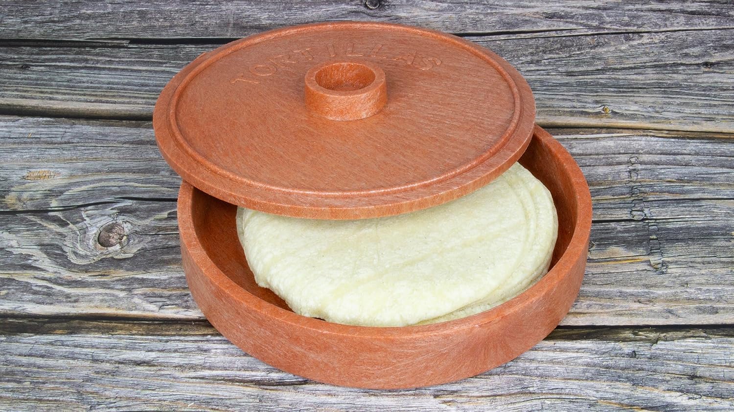 Mesarte – Calentador aislado para tortillas y panqueques de 7 pulgadas, color naranja, fabricado en Estados Unidos
