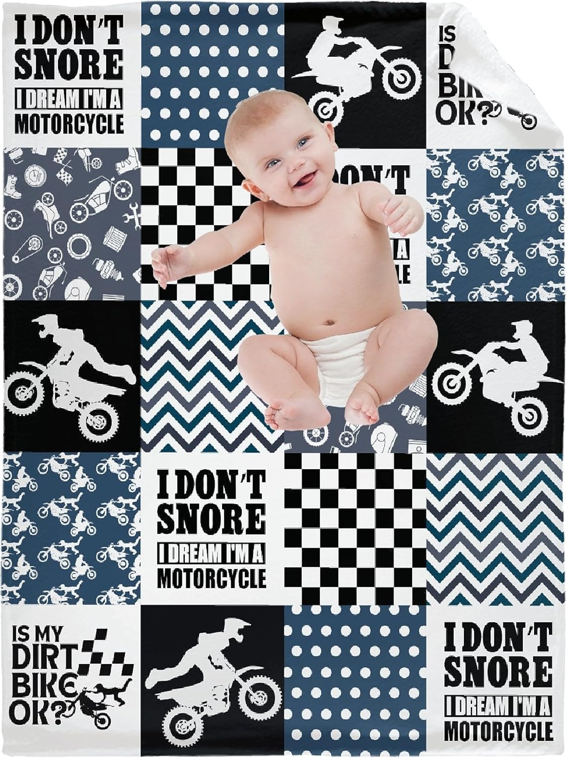 Manta suave y acogedora para motocicleta, regalos para niños pequeños, mujeres y hombres, amantes de los deportes extremos, manta de motociclista