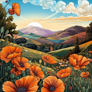 Cuneai – Kit de pintura de diamante 5D para bricolaje, amapola, taladro redondo por número, manualidades de flores, bordado de cristal para Cuneai – Kit de pintura de diamante 5D para bricolaje, amapola, taladro redondo por número, manualidades de flores, bordado de cristal para