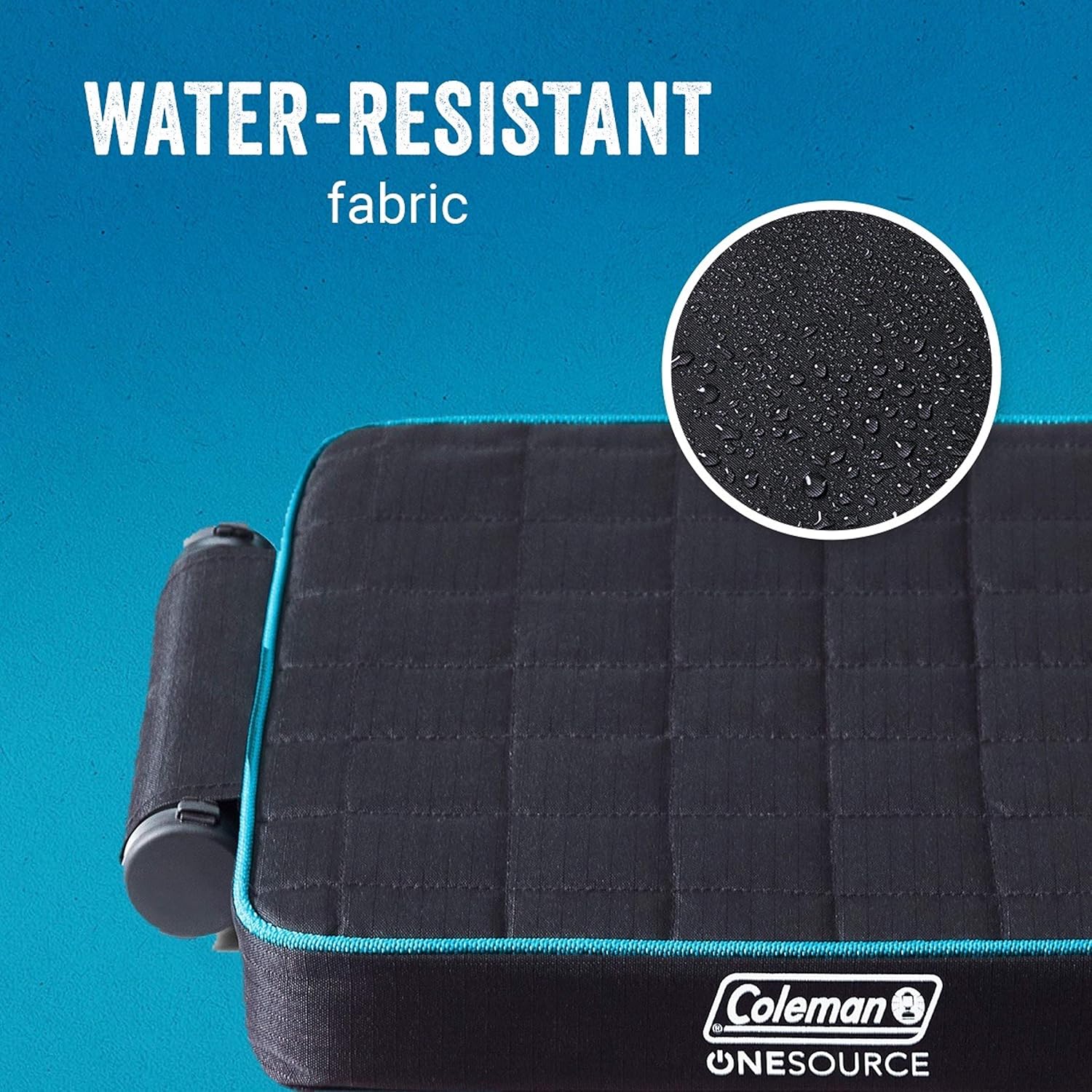 Coleman OneSource – Asientos térmicos recargables, silla de campamento con calefacción, almohadilla para silla y asiento de estadio para descansar