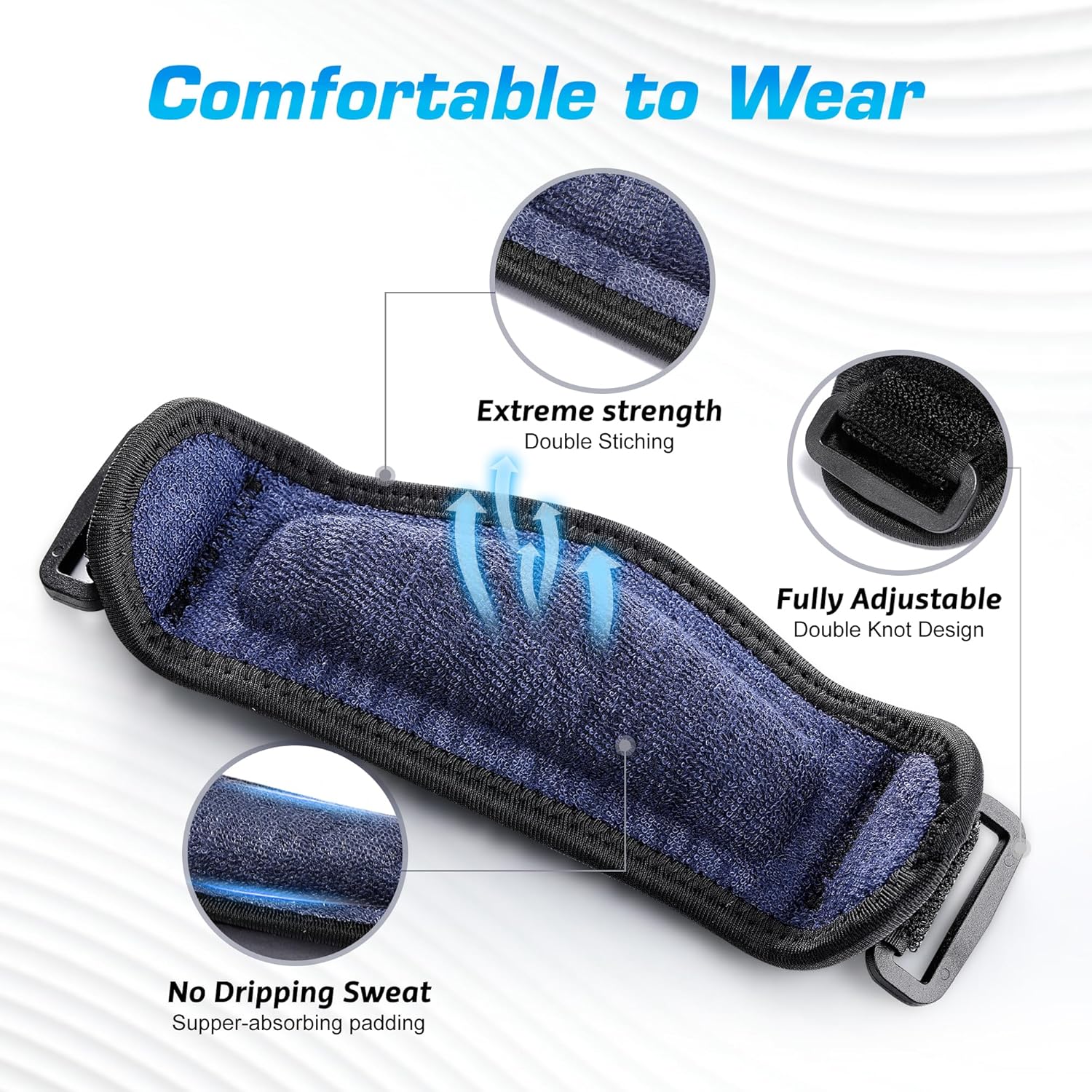 IPOW Paquete de 2 coderas de tenis y golfistas, coderas de tenis con almohadilla gruesa para hombres y mujeres, coderas para tendinitis y alivio del