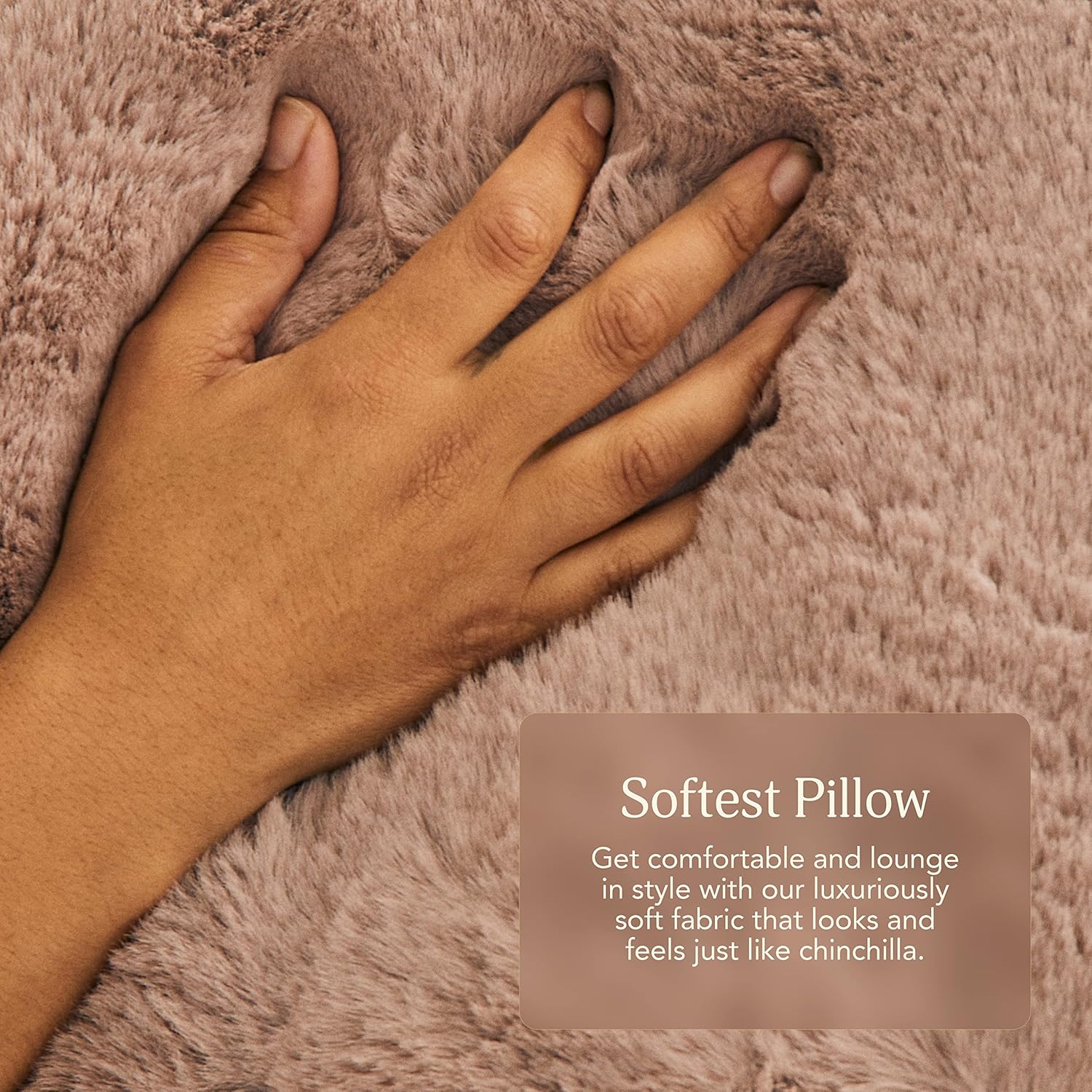 UnHide Squish – Almohada de piel sintética  Almohada extra suave  Almohada cuadrada  Relleno de poliéster  Lavable a máquina  Perfecta para sala de