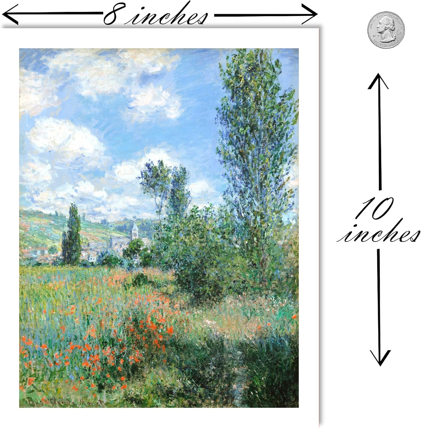 Ink Inc. Pintores de maestros impresionistas de Monet Van Gogh  Decoración de pared del museo  Nenúfares girasoles océano  (pinturas de moneta juego