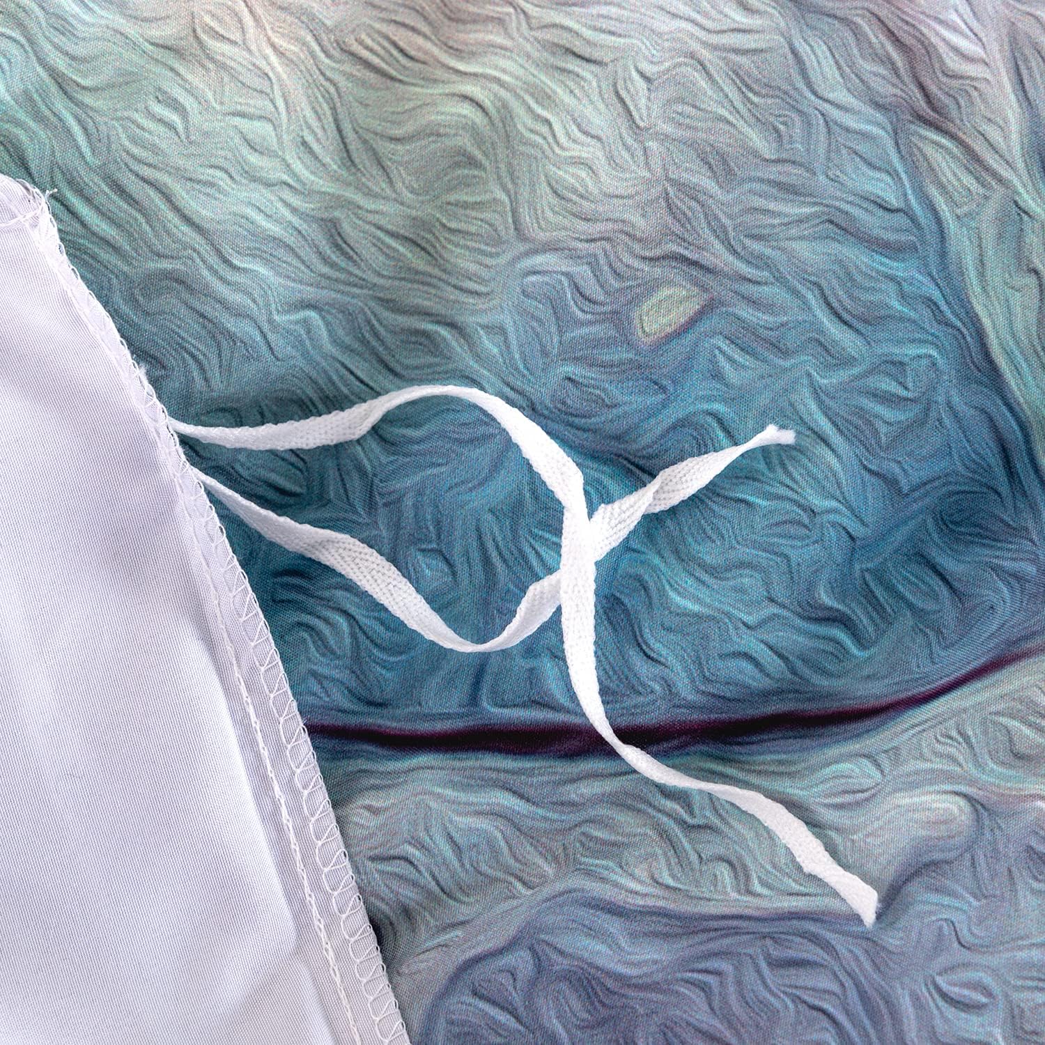 CVHOUSE Funda de edredón de tortuga marina tamaño Queen, juego de ropa de cama de tortuga marina del océano para niños y adolescentes, funda de