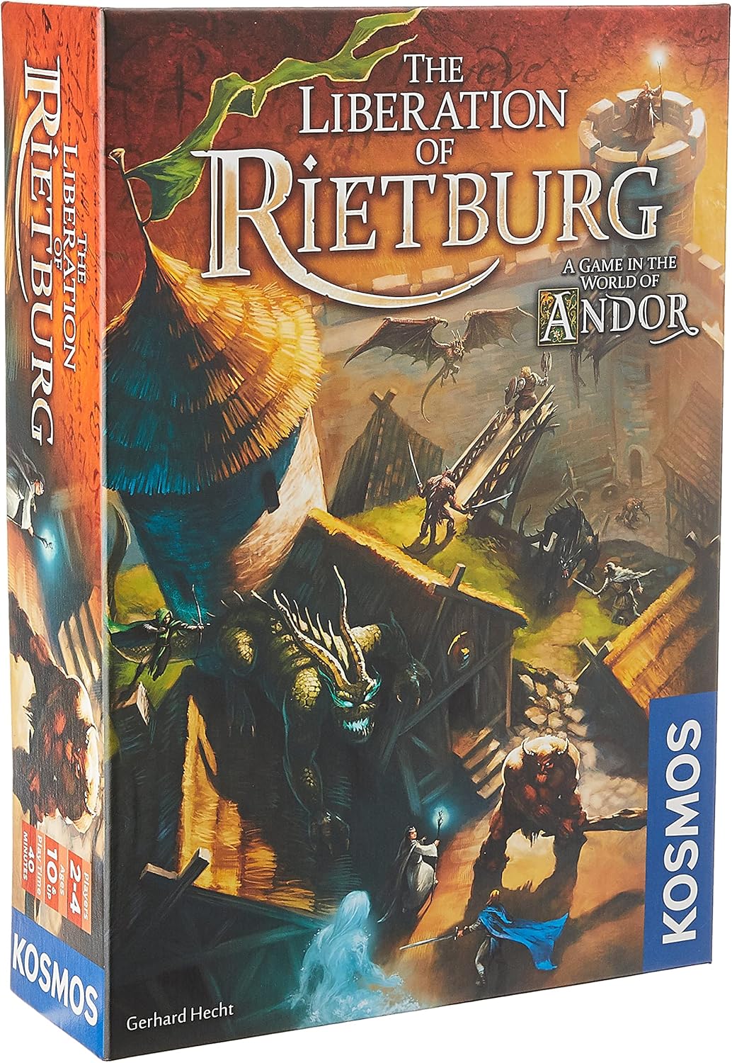 Thames & Kosmos 691746 Kosmos The Liberation of Rietburg World of Andor, Juego cooperativo, 2-4 jugadores, mayores de 10 años, marrón