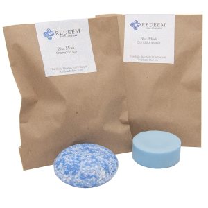 Redeem Soap Company Barra de champú y acondicionador Blue Musk, fabricada en los Estados Unidos, barra de champú de 3 onzas, barra de acondicionador Redeem Soap Company Barra de champú y acondicionador Blue Musk, fabricada en los Estados Unidos, barra de champú de 3 onzas, barra de acondicionador