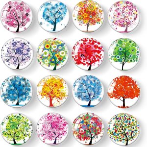 MORCART 16PCS Refrigerator Magnets, Cute Tree Fridge Magnets of Life Locker Whiteboard Decorative Magnetic Board Cabinets Classroom Office Cubicle MORCART 16PCS Refrigerator Magnets, Cute Tree Fridge Magnets of Life Locker Whiteboard Decorative Magnetic Board Cabinets Classroom Office Cubicle