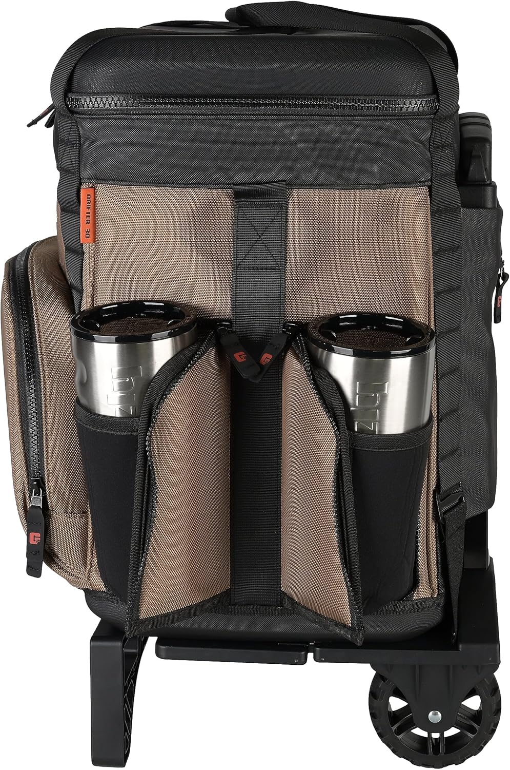 Grizzly Drifter – Bolsa enfriadora de 30 ruedas de lados suaves  30 cuartos de galón  Baúl de hielo para playa, barco, camping, coche, pesca, golf,
