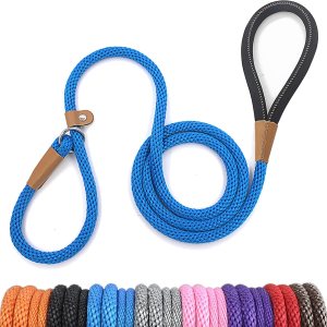 lynxking Paquete de 2 correas antideslizantes para perros de 6 pies, resistentes y trenzadas, correas de entrenamiento para perros medianos, grandes lynxking Paquete de 2 correas antideslizantes para perros de 6 pies, resistentes y trenzadas, correas de entrenamiento para perros medianos, grandes